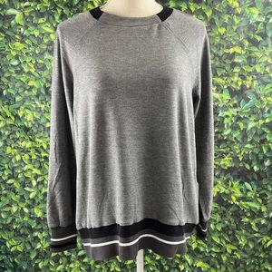 Badgley Mischka Size:S Women Top Long Sleeve Heather Grey Great for Gift 🎁